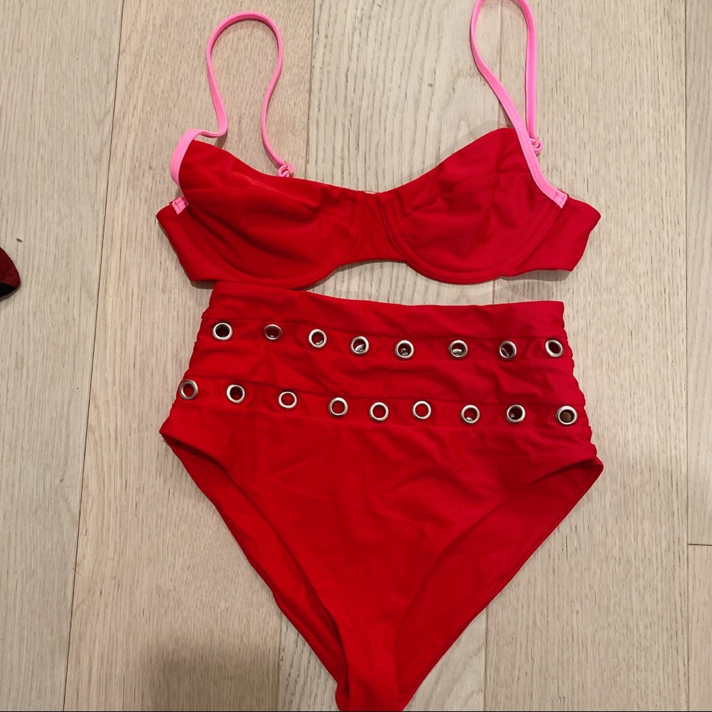 Lovers + friends high waist swim set